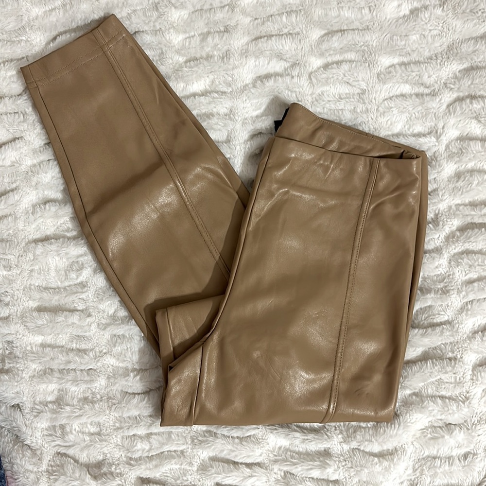 Faux Leather Skinny Legged Pants